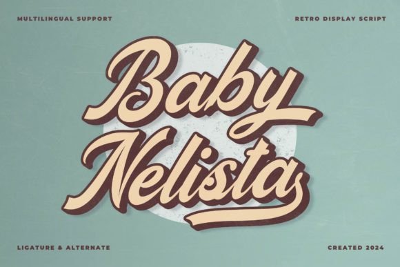 Baby Nelista: Retro Charm for Modern Design