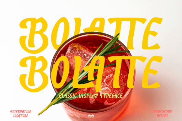 Bolattee: A Whimsical Display Font for Creative Designs