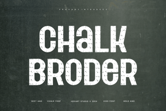 Chalk Broder: Bold Hand-Drawn Charm for Modern Design