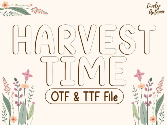 Harvest Time: Bold Handwritten Style