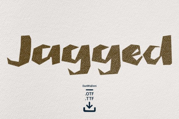 Jagged: The Display Font That Cuts Through the Noise