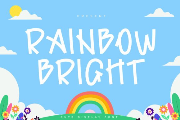 Rainbow Bright: A Playful and Authentic Display Font for Creative Projects