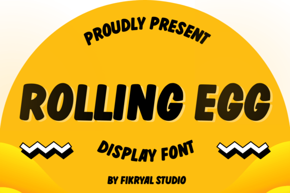 Rolling Egg: A Bold Handwritten Display Font for Dynamic Design