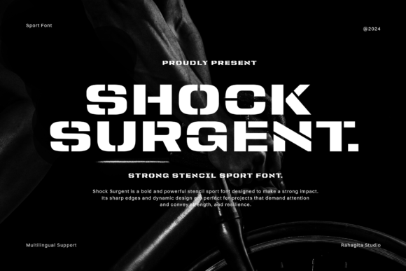 Shock Surgent: Bold Stencil Font Guide