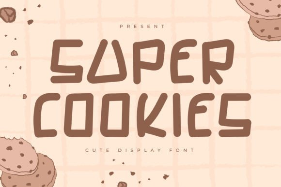 Super Cookies: A Playful Display Font for Creative Projects