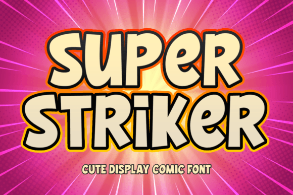 Super Striker: Elevating Design with Playful Comic Typography