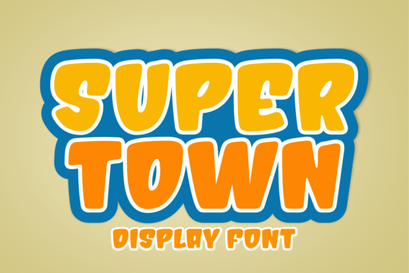 Super Town: Bold Typography for Playful Designs