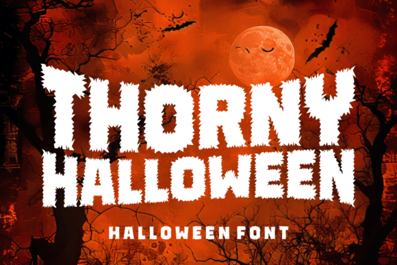 Thorny Halloween: Elevating Your Spooky Season Design with Atmospheric Typography