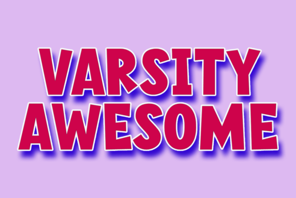 Varsity Awesome: Elevating Your Designs with a Cute and Friendly Display Font